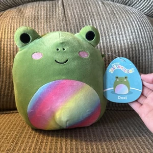 Squishmallows Doxl The Rainbow Frog 8" Plush NEW NWT Kellytoy Cute Soft - Picture 1 of 3