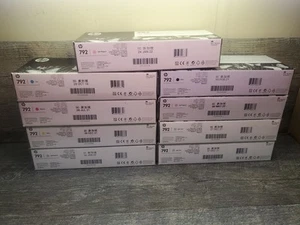 792 Latex Ink Cartridge Lot Of 9 /Magenta Cyan Blk Yellow775ml CN710A L26500 260 - Picture 1 of 4