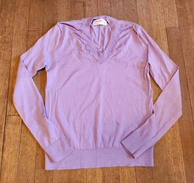 Usado en Excelente Condición Suéter de Lana Merino Rompehielos Mujer Pullover Lila Talla XS ¡Usado Una Vez!  Foto 1 de 4