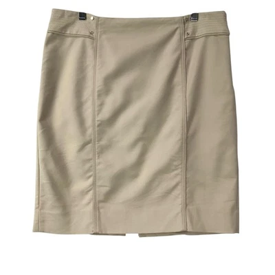 Falda lápiz tostada WHITE HOUSE BLACK MARKET hasta la rodilla talla 14 a medida Foto 1 de 4