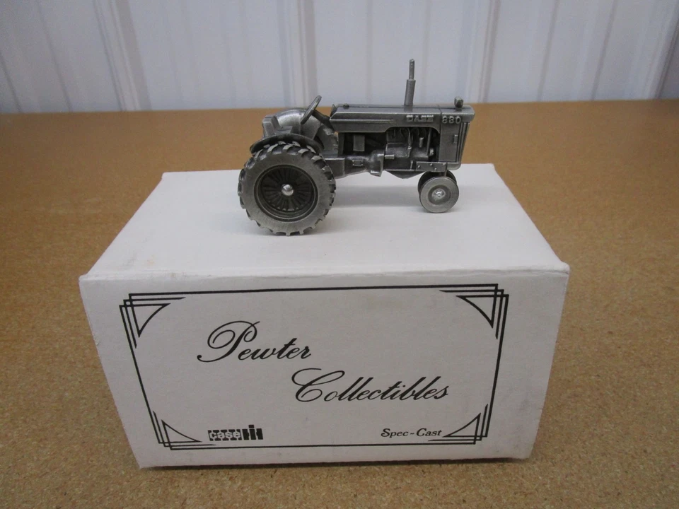 Case 830 PEWTER tractor SPEC-CAST 1/43 metal diecast toy Case IH box B9Z - Image 1 of 4