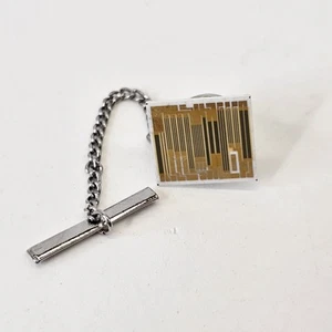 Computer Chip Gold Herren Krawattennadel Anstecknadel Schmuck - Bild 1 von 6