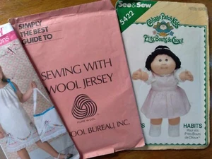 SET 3 MUSTER KISSENBEZUG MODE, KOHL PATCH KLEIDUNG, NÄHEN MIT WOLLJERSEY - Bild 1 von 14