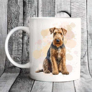Pet Dog Mug, watercolour Airedale Terrier - Ideal Gift - Picture 1 of 1