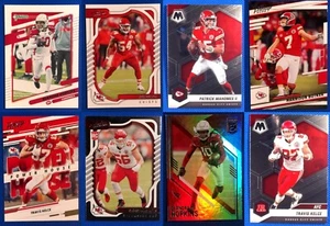Kansas City Chiefs 8 Card Lot Mahomes Hopkins Kelce Butker Karlaftis Rookie - Picture 1 of 2