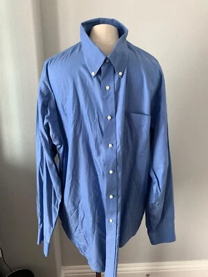 Camisa Oxford Marshall Fields Hombres No Hierro/Resistente a Manchas 2 Capas Pinpoint 17.5 35 Foto 1 de 4