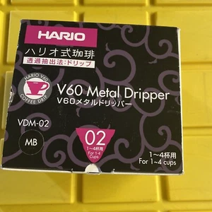V60 Coffee Dripper Metal 02 Matte Black - Picture 1 of 4