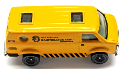 Matchbox City Services Maintenance Van MB709 amarelo solto fundido colecionável - Imagem 1 de 4