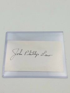 John Phillip Law Signed Autographed 3x5 CArd