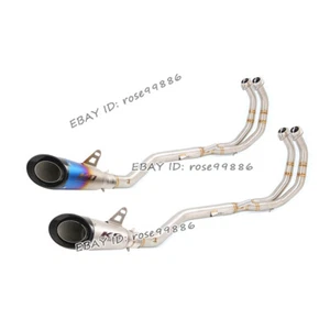 For Honda CBR500R CB500F CB500X 2013-2024 Full Exhaust System Front Link Pipe - Picture 1 of 10