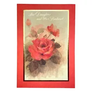 Herzliche Vintage VALENTINSTAGSKARTE FÜR TOCHTER UND IHREN MANN von Hallmark - Bild 1 von 5