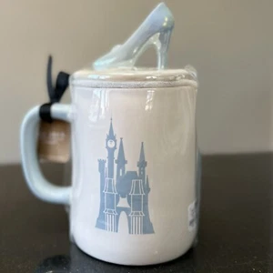 Rae Dunn Disney Prinzessin Cinderella Schloss Traum wird wahr Handwerker Becher mit Deckel - Bild 1 von 7