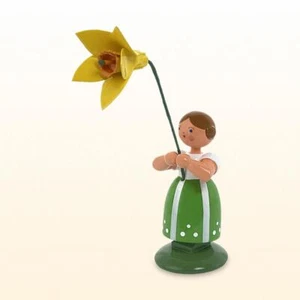 WEHA Blumenkind Wiesenblumenmädchen mit Narzisse ca. 11cm, 1035 vom Fachhändler - Bild 1 von 2
