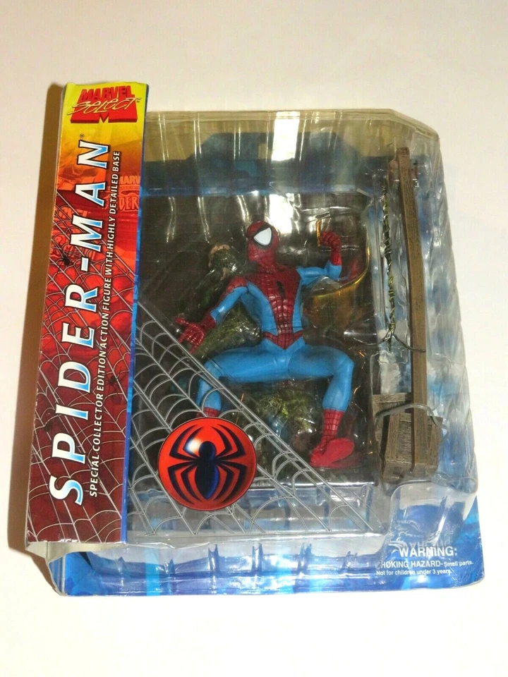 MARVEL SELECT ULTIMATE SPIDER-MAN LACRADO NOVO NA CAIXA! FIGURA FECHADA EM PERFEITO ESTADO! Lendas! - Imagem 1 de 4