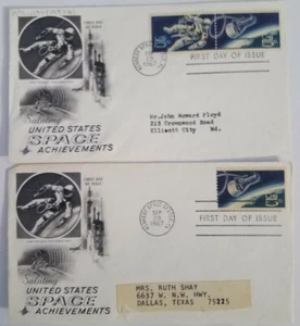 SPACE #1331-32 FDC US Space Achievements NASA 1967 Artcraft -2 - Picture 1 of 1