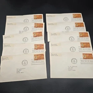 1968 First Day Of Issue Daniel Boone 6¢ Stamped Envelopes Frankfort KY LI3014 - Picture 1 of 8