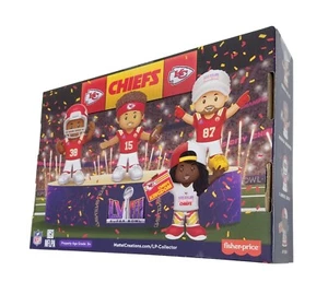 NFL Super Bowl LVIII Kansas City Chiefs Champions Little People Set HVW57 NRFB - Picture 1 of 6