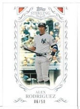 2009 Topps Sterling Alex Rodriguez Framed White Base #'ed 06/50