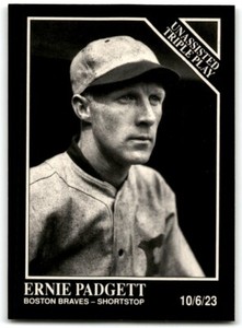 1991 CONLON COLLECTION TSN ERNIE PADGETT BOSTON BRAVES #206