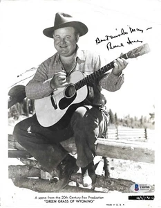 Foto vintage Burl Ives scritta, autenticata Beckett 8x10 in bianco e nero - Foto 1 di 1