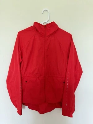 Jaqueta de corrida CHAMPION C9 vermelha perfurada zíper completo atlética reflexiva P - Imagem 1 de 2