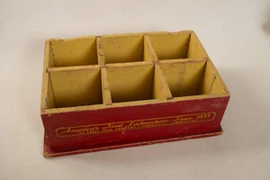 Vitrina Eagle Locks vintage (sin tapa) (R2R/JSF6) madera roja amarilla desde 1833 - Imagen 1 de 10