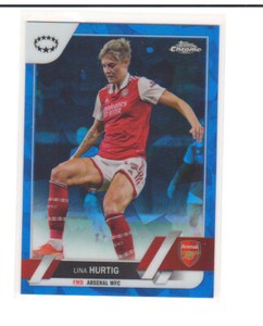2022-23 Topps Chrome Sapphire UEFA Women's #62 Lina Hurtig