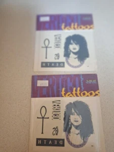 DC Vertigo Death Temporary Tattoo - Set of 2 - Picture 1 of 2