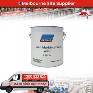PICKUP ONLY, Dy-Mark 41010411/41010405 Line Marking Paint 4 L - White, Yellow - Picture 1 of 2