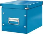 Leitz WOW Click & Store Aufbewahrungsbox Blau, stabil faltbar, Wohnzimmer Bro