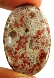 Envoltura de alambre de cabujón de piedras preciosas sueltas de jaspe piel de leopardo natural de 34,85 quilates - 22908 - Imagen 1 de 2