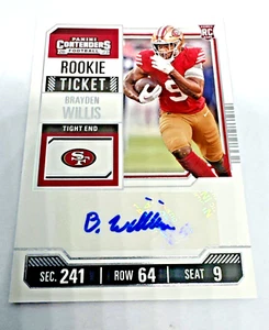 2023 Panini Contenders Brayden Willis Rookie Auto San Francisco 49ers - Picture 1 of 6