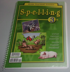 Spelling 3 Home Teacher's Edition, BJU Press, printed 2000, (123968) - Picture 1 of 15
