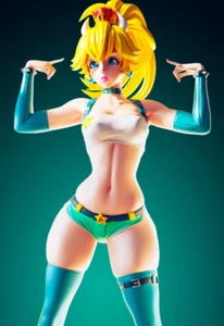 Peach Cute Anime Girl Model - UNPAINTED Gaming Princess Fanart RPG Scale Figure - Picture 1 of 9