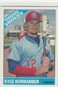 2015 Topps Heritage Minors Baseball Base KYLE SCHWARBER RC #100 Cubs - Picture 1 of 2
