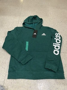 NWT Adidas Boys Green Pullover Logo Hoodie Hoody Sz XL 18-20 - Picture 1 of 4