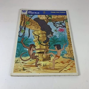 Vintage The Jungle Book Frame Tray Puzzle Whitman 1967 - Picture 1 of 5