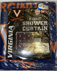 NCAA Cavaliers Fabric Shower Curtain NIP - Picture 1 of 4