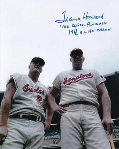 Frank Howard SIGNED 8x10 PHOTO RARE INSCRIPTION PROOF AUTOGRAPHED / W B.Powell - Picture 1 of 5