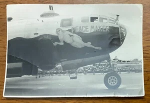 Foto artística nariz Segunda Guerra Mundial Boeing B-29 Superfortress Peace Maker 20ª Fuerza Aérea 40ª BS - Imagen 1 de 3
