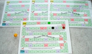 To and Fro Race 1 Aust. Game Multiplication Teaching Resource Yr3 Home Schooling - Picture 1 of 1