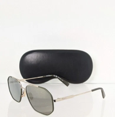 Nuevo marco auténtico Salvatore Ferragamo SF303S 726 verde/dorado 60 mm 303 Foto 1 de 4