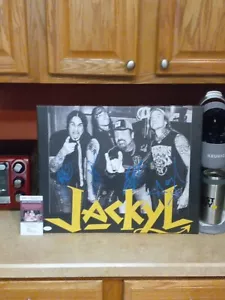 Jackyl Rock Band Musicians Signed 16x20 CANVAS JSA AV50025 - Foto 1 di 7