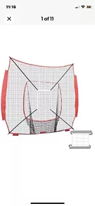 7x7 ft Baseball Softball Practice Replacement Net Hitting Batting Strike Zone - Picture 1 of 9