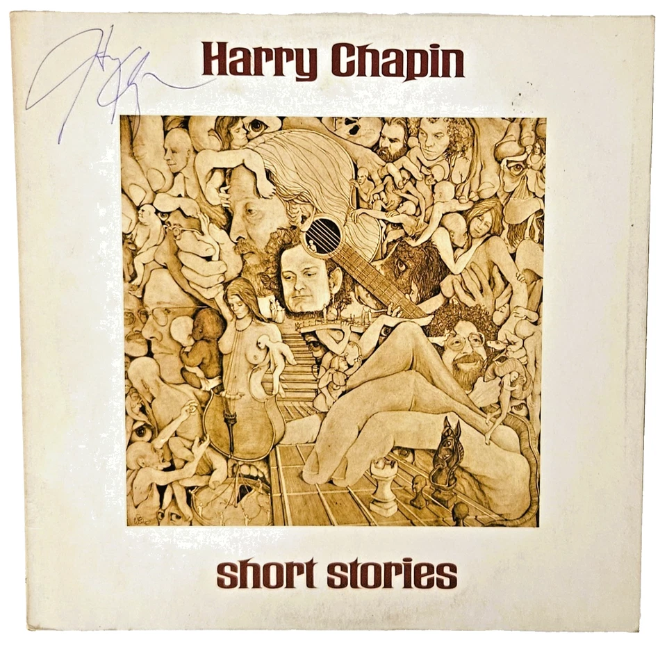 HARRY CHAPIN Short Stories * SIGNED! * UK LP Elektra K42155 NM/VG+ 1973 - Image 1 of 4