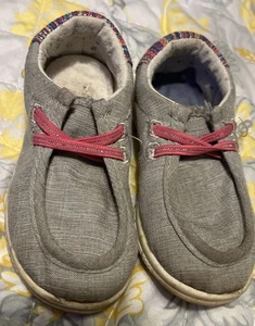Girl’s Casual Loafer Grey & Multicolor With Sparkle Size 10 - Picture 1 of 8