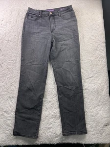 Gloria Vanderbilt Womens Amanda Jeans Size 10 Gray Stretch Boho Y2K - Picture 1 of 14