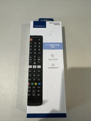 Insignia Replacement Remote Control for Most Samsung TVs Black NS-RMTSAM21 - Image 1 of 4