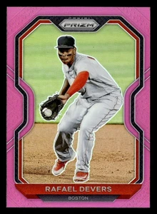 2021 Panini Prizm Rafael Devers #67 Pink Prizm Boston Red Sox - Picture 1 of 2