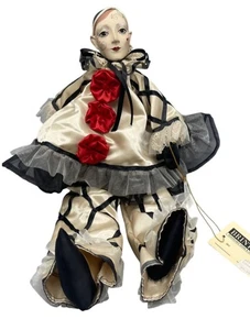 Muñeca Arlequín Vintage Katherine’s Collection Wayne Kleski Pierrot Brintons LEER - Imagen 1 de 6